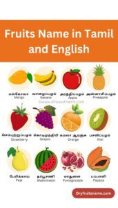 Fruits Name in Tamil and English