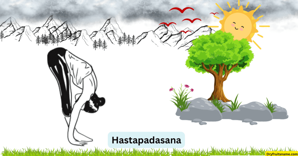 Hastapadasana (Standing forward bend)